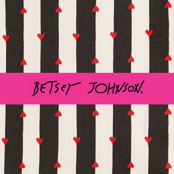 Betsey Johnson Wonderland Stripe Heart KING Sheets - Picture 3 of 8